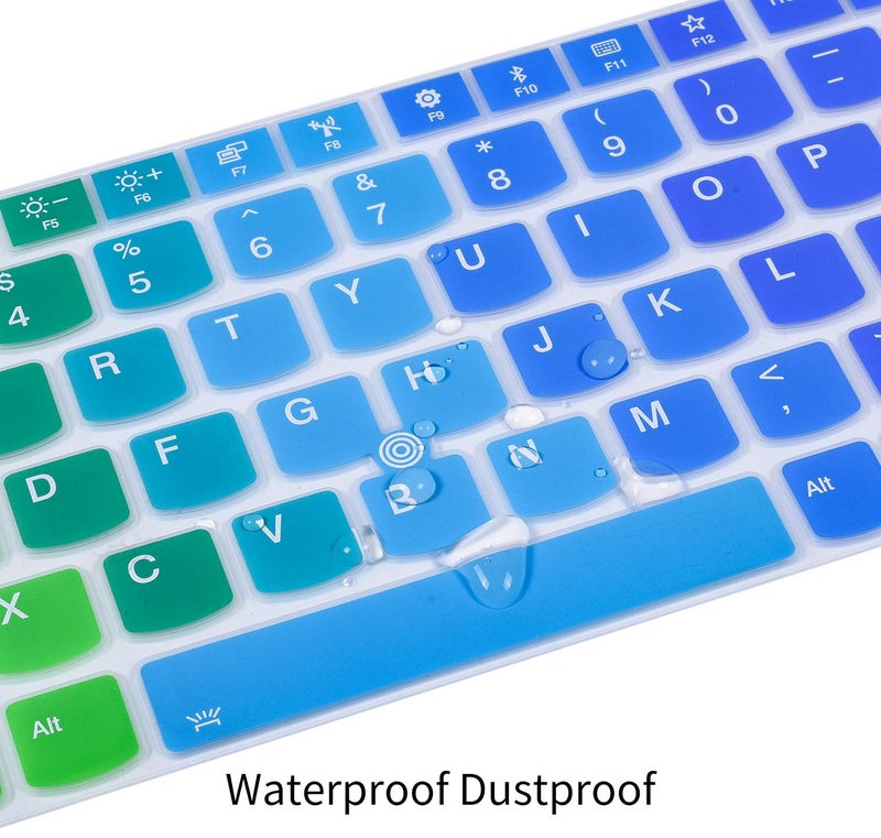 CaseBuy Colorful Keyboard Cover for 15.6" Lenovo ThinkPad E15 Gen 4/3/2 T15 T15p T15g L15 Gen 2 1 P51s P52 P52s P53 P72 P73/ThinkPad E580 E590 E595 L580 L590/ThinkPad T570 T575 T580 T590, Rainbow - Image 4
